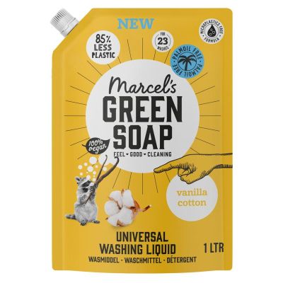 Marcel's GR Soap Wasmiddel universeel vanille & kersenbloesem navul Marcel's GR Soap Wasmiddel universeel vanille & kersenbloesem navul 1000 Milliliter - Wasmiddel