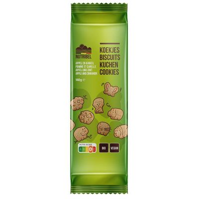 Nutribel Kinderkoekjes appel kaneel bio Nutribel Kinderkoekjes appel kaneel bio 140 gram - Voeding