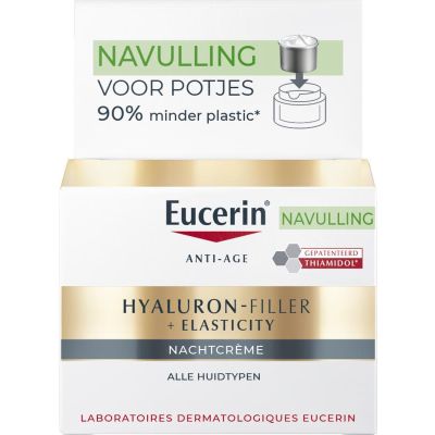 Foto van Eucerin Hyaluron filler + elasticity nachtcreme navul