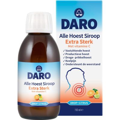 Daro Alle Hoest Siroop extra sterk met vitamine C 150 ml - Hoest
