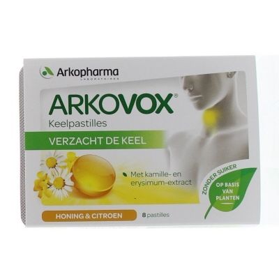 Honing citroen keelpastilles 8 Pastilles - Overig reform/levensmiddelen