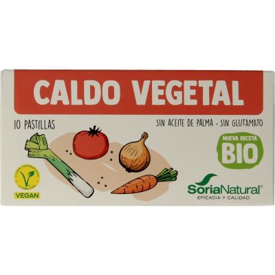 Soria Natural Bouillonblokjes plantaardig bio 10 stuks - Overig reform/levensmiddelen