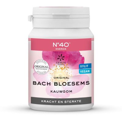 Lemonpharma Bach Bach Bloesem kauwgom No 40 kracht & sterkte Lemonpharma Bach Bach Bloesem kauwgom No 40 kracht & sterkte 60 gram - Bachbloesems
