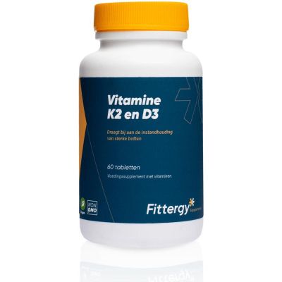 Fittergy K2 45 mcg en D3 25 mcg vegan
