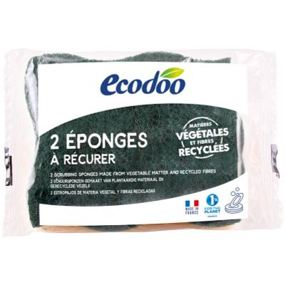 Ecodoo Scrubspons plantaardig 2 stuks - Overig huishoudelijk