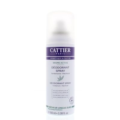 Cattier Deodorant spray cardamom patchouli