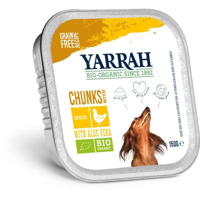 Yarrah Biologisch hondenvoer chunks met kip