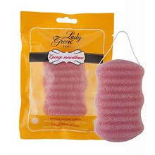 Foto van Lady Green Konjac bodyspons roos