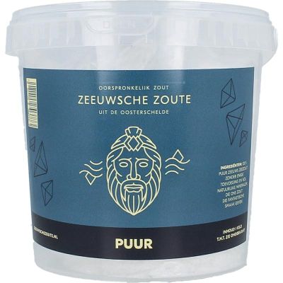 Zeeuwsche Zoute Puur zout in emmer 1 kilogram - Voeding