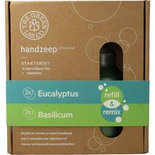 Foto van The Green Lab Co Handzeep premium starterset eucalyptus & basilicum