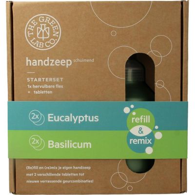 The Green Lab Co Handzeep premium starterset eucalyptus & basilicum