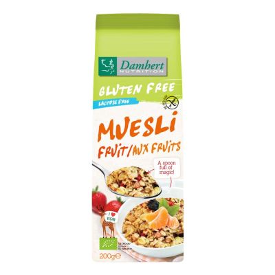 Damhert Muesli fruit noten glutenvrij bio