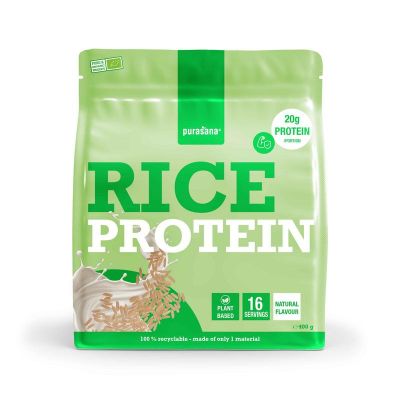 Purasana Plant protein rijst natuurlijk bio Purasana Plant protein rijst natuurlijk bio 400 gram - Overige producten
