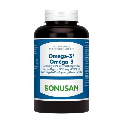Bonusan Omega 3 grootverpakking 180 softgels - Vetzuren