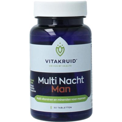 Vitakruid Multi nacht man Vitakruid Multi nacht man 30 tabletten - Vitamine multi