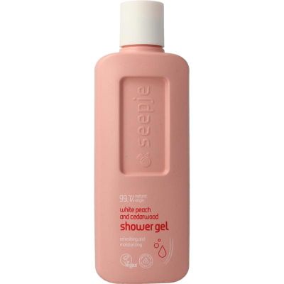 Foto van Seepje Showergel white peach and cedarwood