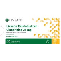 Livsane Reistabletten cinnarizine 25 mg UAD