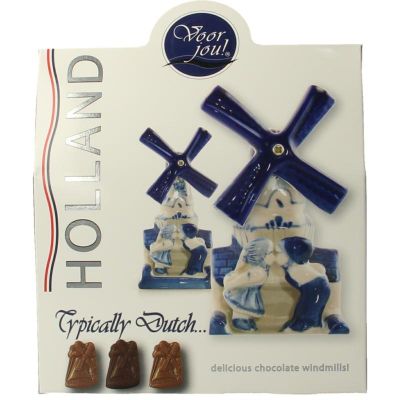 Voor Jou! Cadeau doos typical Dutch windmill 100 gram - Snoepgoed