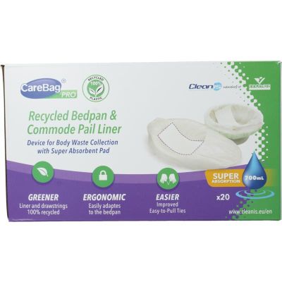 Carebag Pro bedpan & commode liners 700ml 20 stuks - Algemeen