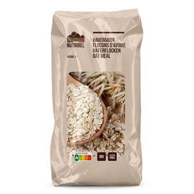 Nutribel Havermout glutenvrij bio Nutribel Havermout glutenvrij bio 450 gram - Voeding