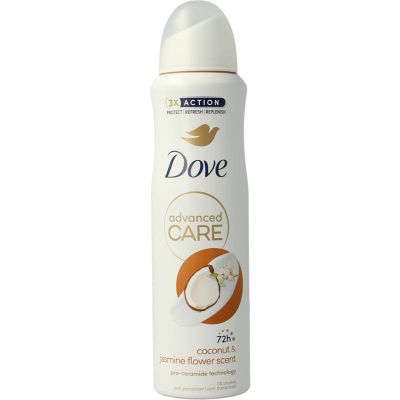 Foto van Dove Deodorant spray advanced coconut & jasmine