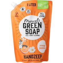 Marcel's GR Soap Handzeep sinaasappel & jasmijn navulling Foto van Marcel's GR Soap Handzeep sinaasappel & jasmijn navulling