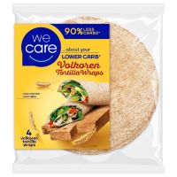 We Care Lower carb wraps whole weat