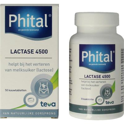 Phital Lactase 4500 50 kauwtabletten - Overige vitaminen/mineralen