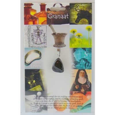 Hanger gezondheidssteen granaat 1 stuks - 