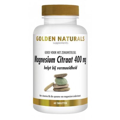 Golden Naturals Magnesium Citraat 400 mg