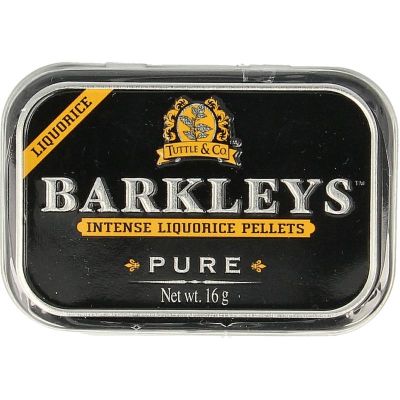 Barkleys Liquorice pellets pure 16 gram - Snoepgoed suikervrij