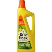 Foto van Driehoek Vloeibare groene zeep oranjebloesem