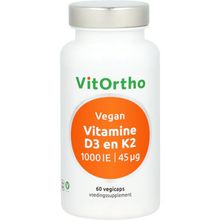 Foto van Vitortho Vitamine D3 1000IE K2 45 mcg