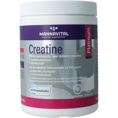 Mannavita Creatine platinum 408 Gram - Algemeen