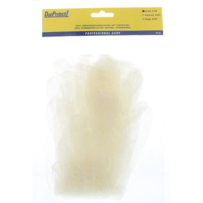 Duoprotect Handschoen vinyl poedervrij small 10 stuks - Handschoenen