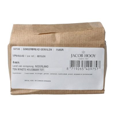 Jacob Hooy Gingerbread gemalen 250 gram - Kruiden