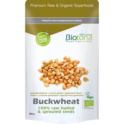 Biotona Buckwheat raw hulled & sprouted seeds bio