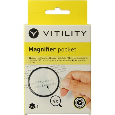 Essentials Vergrootglas pocket O & F 1 stuks - Bij lezen en schrijven