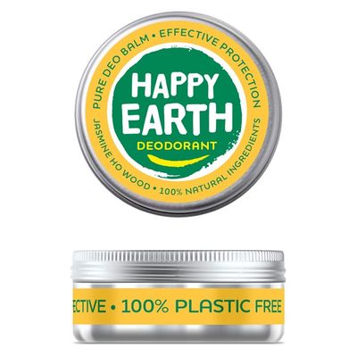 Happy Earth Deodorant balm jasmine ho wood Happy Earth Deodorant balm jasmine ho wood 45 gram - Deodorant