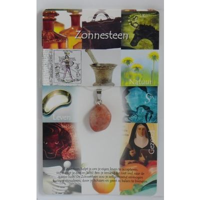 Hanger gezondheidssteen zonnesteen 1 stuks - 