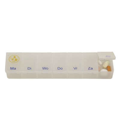 Able 2 Pillendoos 1 week transparant NL Able 2 Pillendoos 1 week transparant NL 1 stuks - Bij uw medicatie