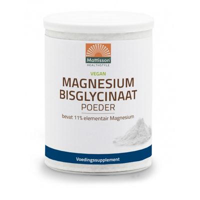 Mattisson Magnesium bisglycinaat poeder 11.4% elem magnesium