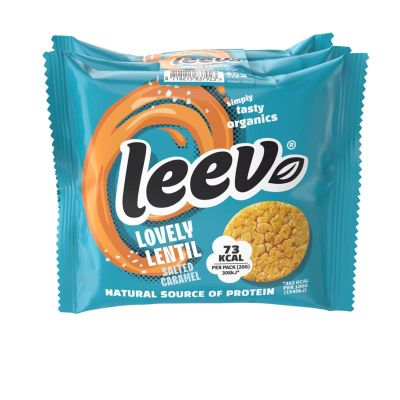 Leev Lovely lentil cakes caramel bio Leev Lovely lentil cakes caramel bio 60 gram - Koek
