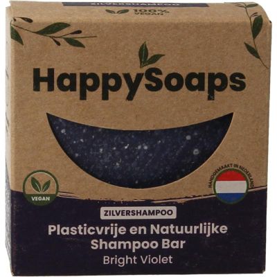 Happysoaps Shampoo bar bright violet