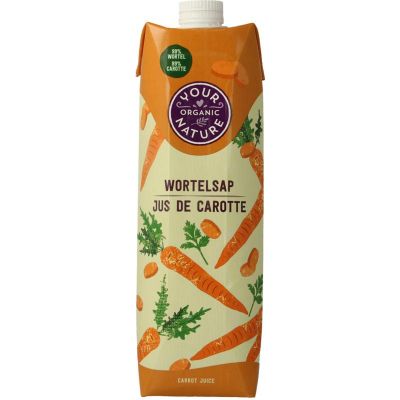 Your Organic Nat Wortelsap bio Your Organic Nat Wortelsap bio 1000 Milliliter - Dranken