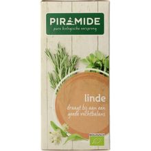 Foto van Piramide Lindebloesem thee eko
