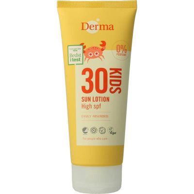 Derma Kids sun lotion SPF30 200 Milliliter - In de zon
