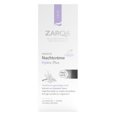 Zarqa Nachtcreme hydra plus sensitive 50 Milliliter - Nachtcreme