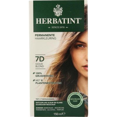 Herbatint 7D Goud blond 150 Milliliter - Haarkleuring