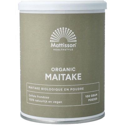 Mattisson Maitake poeder bio 100 gram - Mycotherapie Paddestoelen